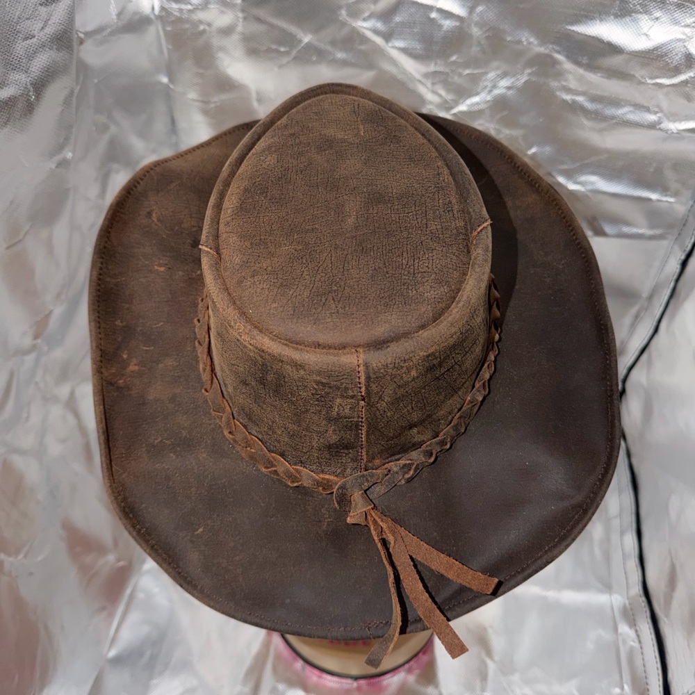 KAKADU TRADERS AUSTRALIA Brown Leather Western Hat
